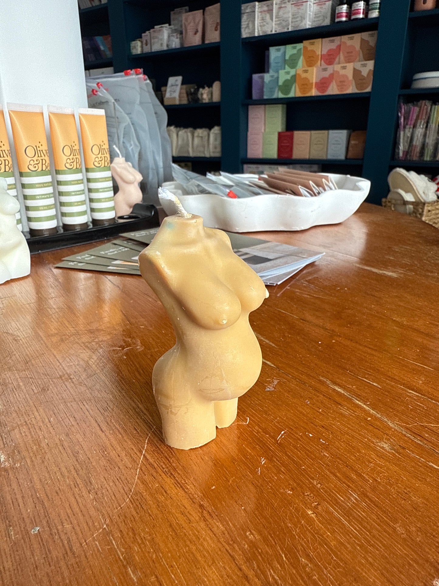 Pregnant Belly Candle