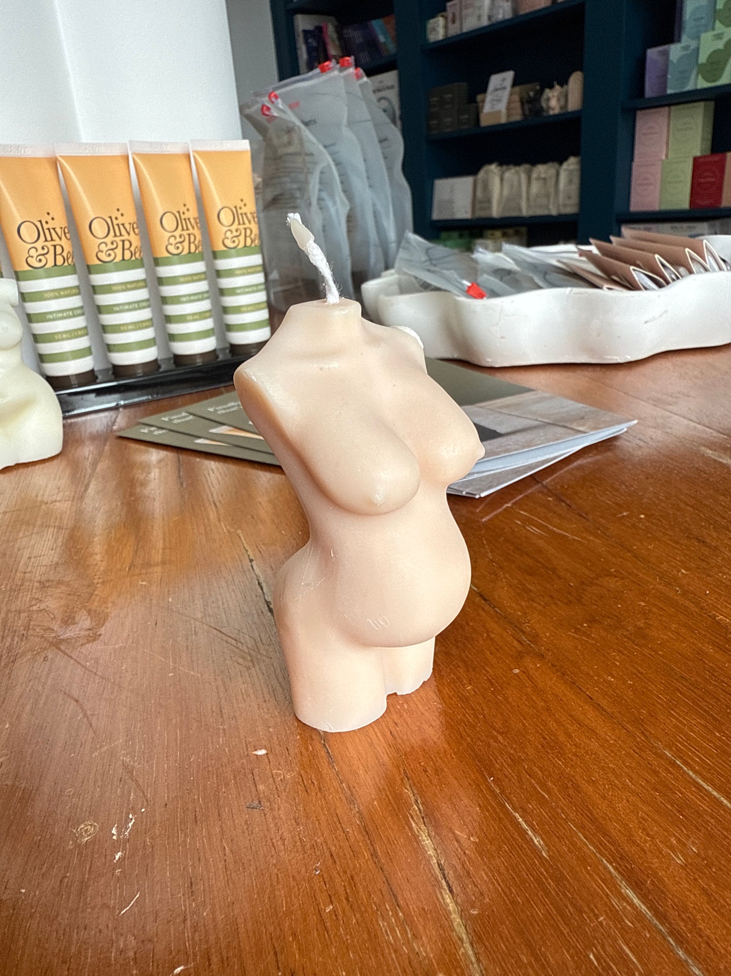 Pregnant Belly Candle