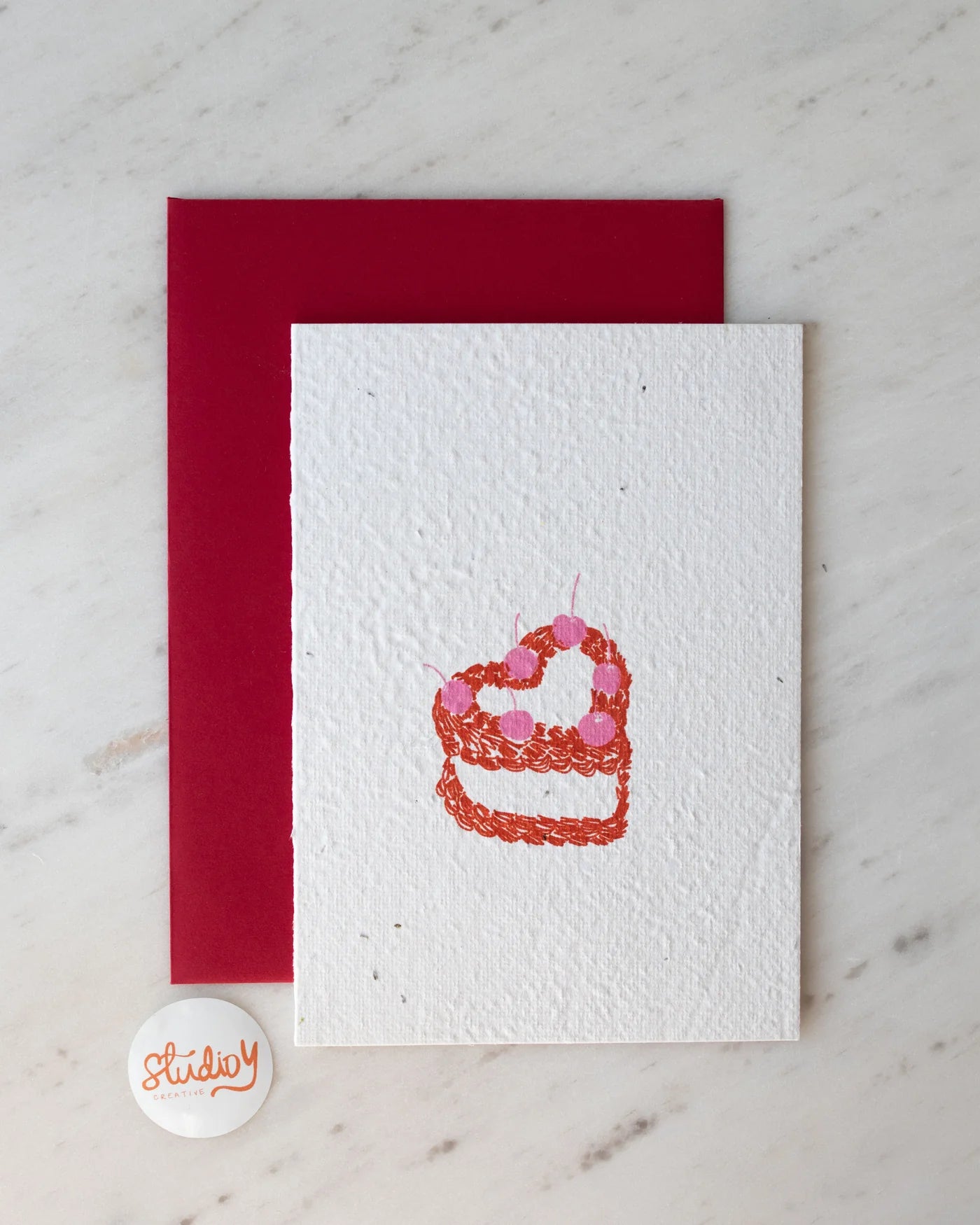 Greeting Card - Love Cake