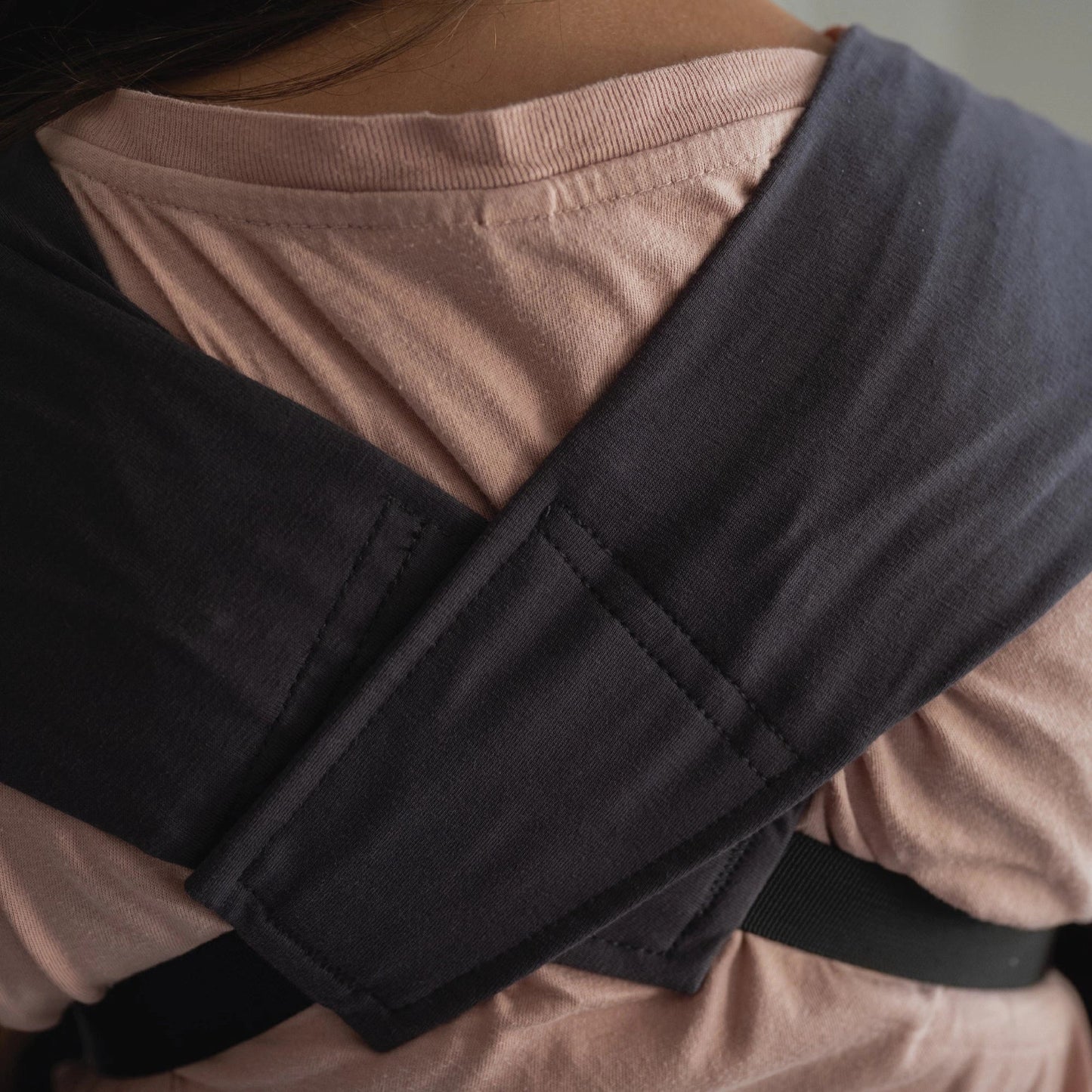 Boba Bliss Baby Wrap Carrier in Charcoal