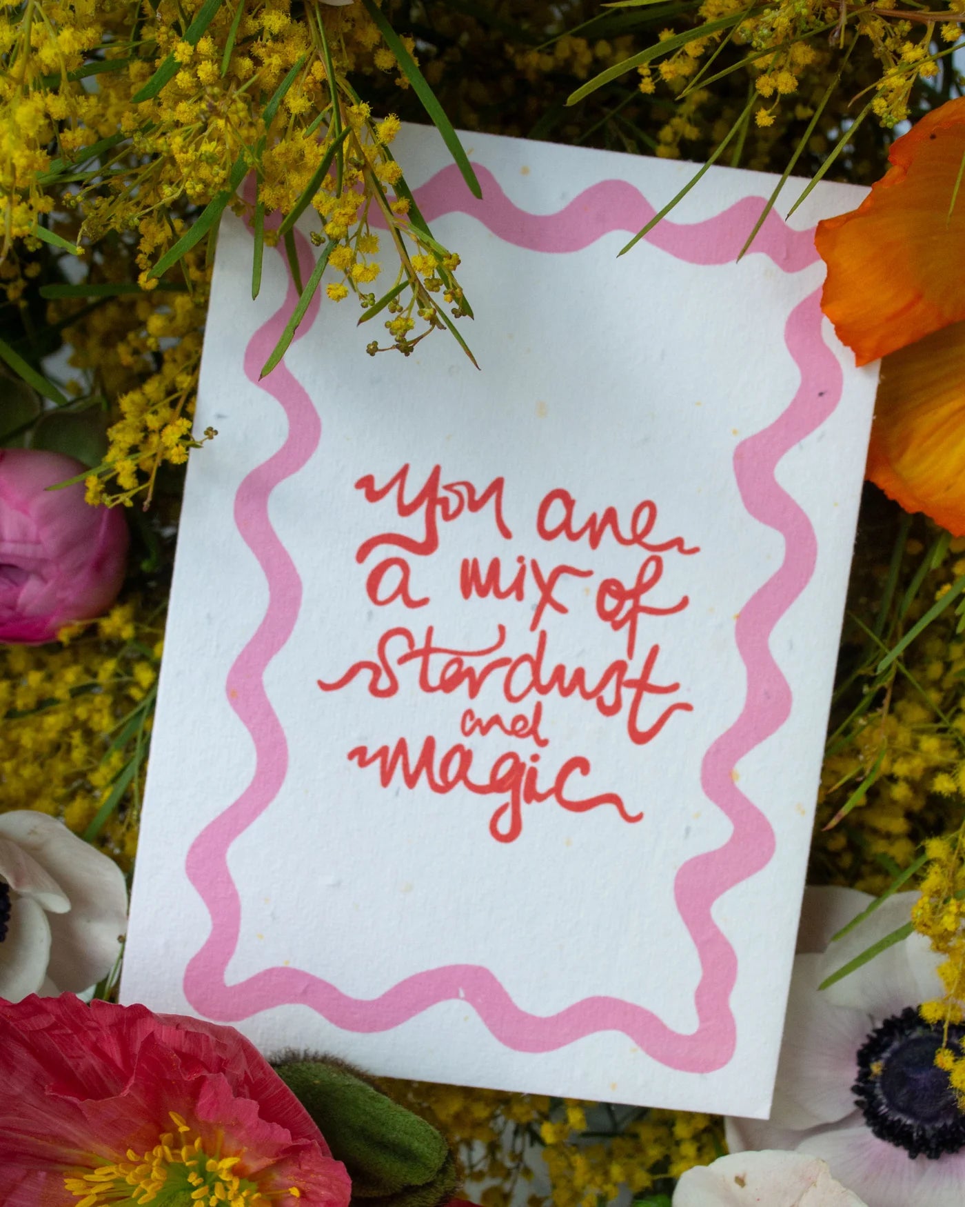 Greeting Card - Stardust pink