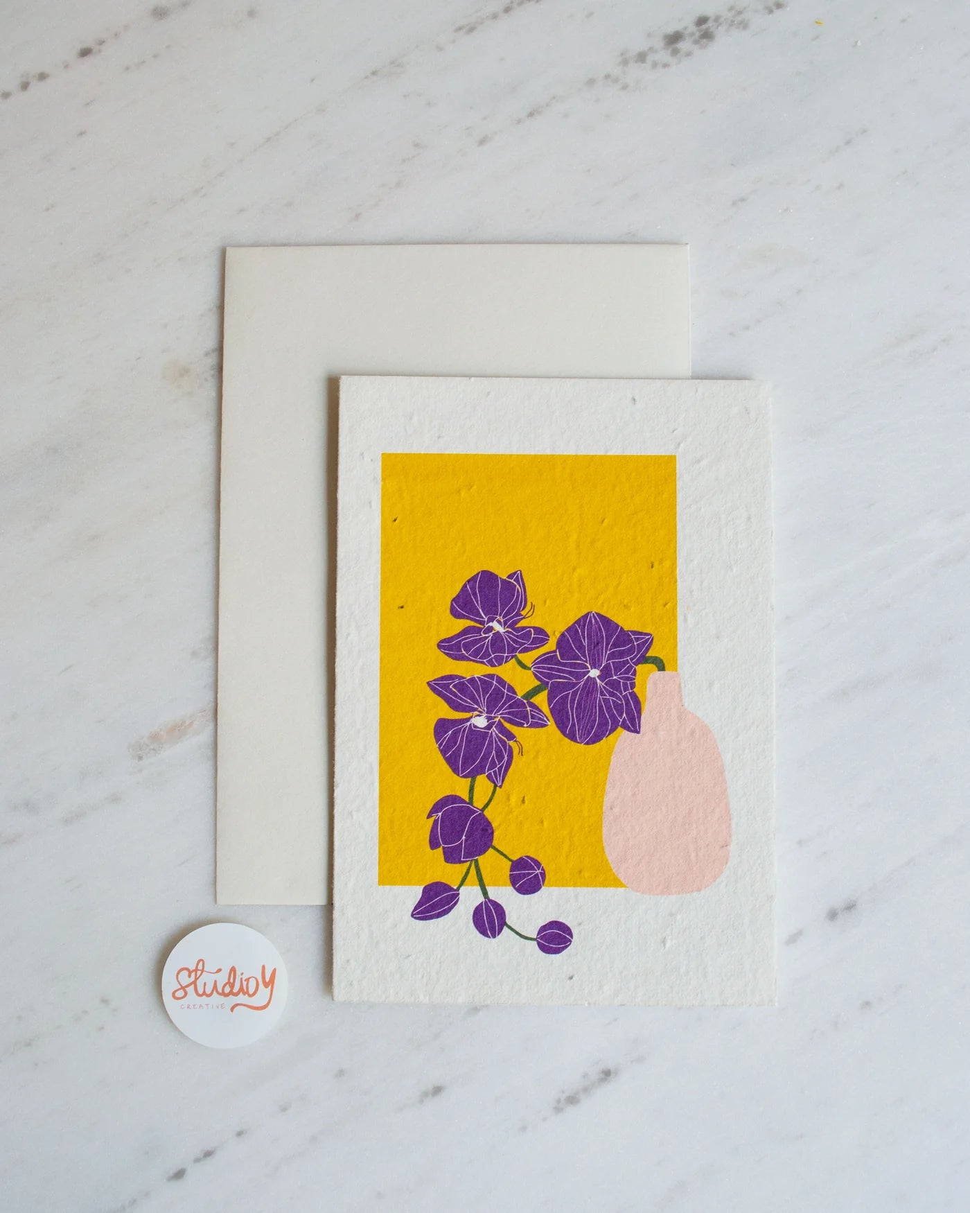 Greeting Card - Orchid