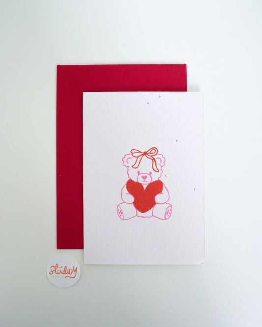 Greeting Card - Teddy Love