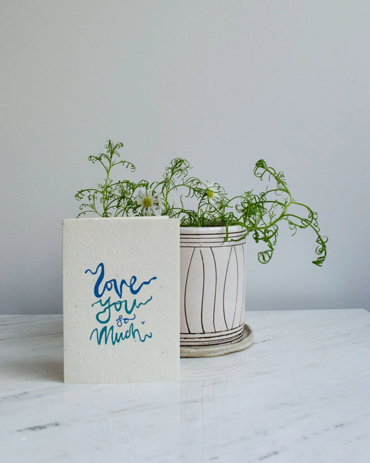 Greeting Card - Love you so much blue
