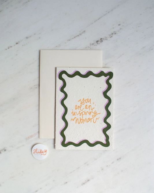 Greeting card - Inspiring Woman