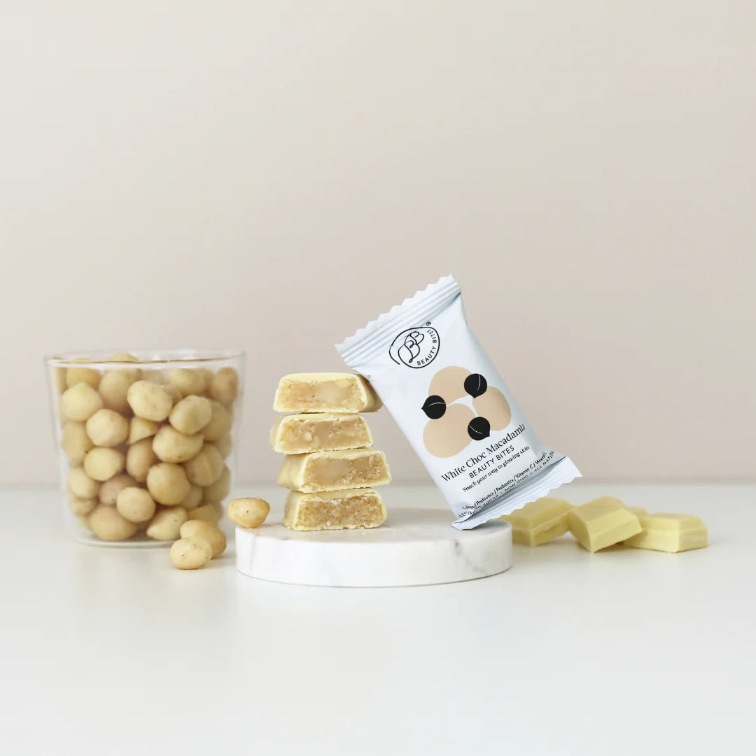 White Choc Macadamia Beauty Bites