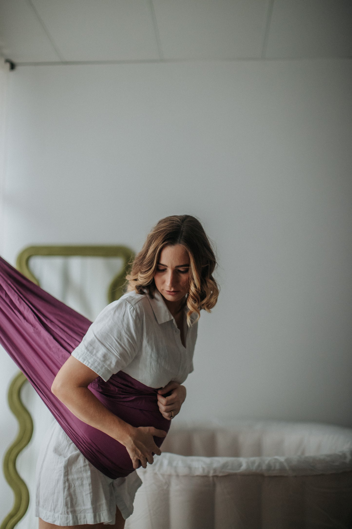 The Birth Sling - grape HIRE