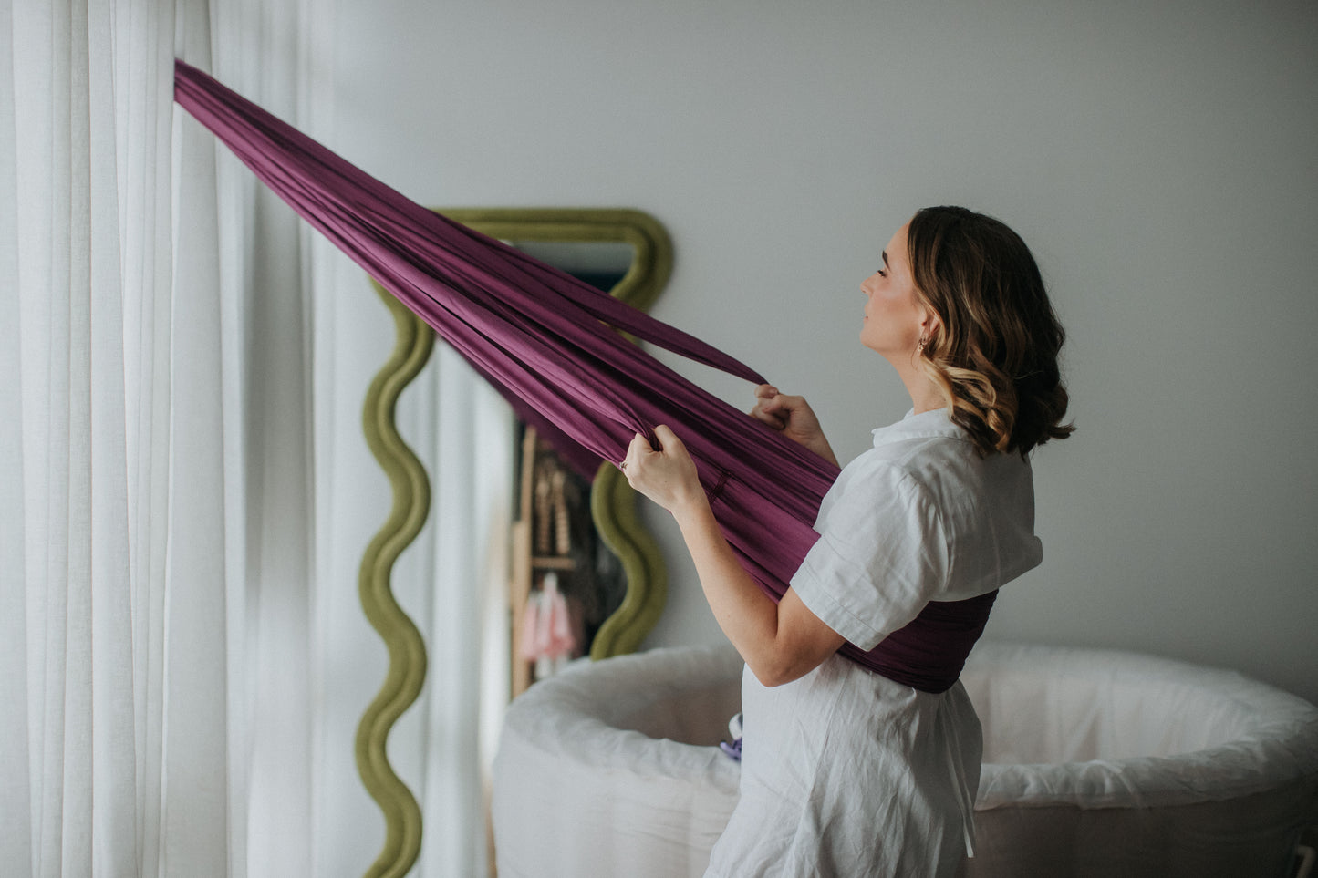 The Birth Sling - grape HIRE