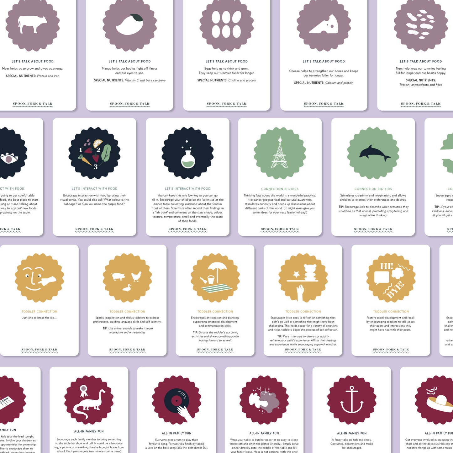 Spoon, Fork and Talk Conversation Cards