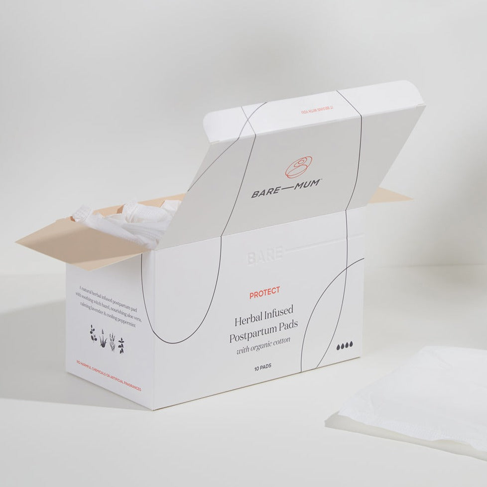 Herbal Infused Postpartum Pads With Organic Cotton