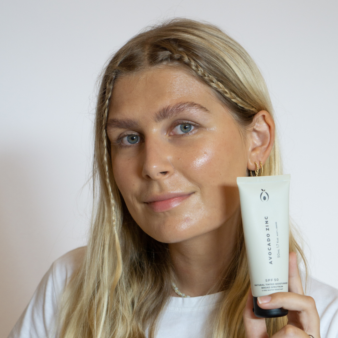 Avocado Zinc -  SPF 50 Natural Tinted Moisturiser - Medium-Dark