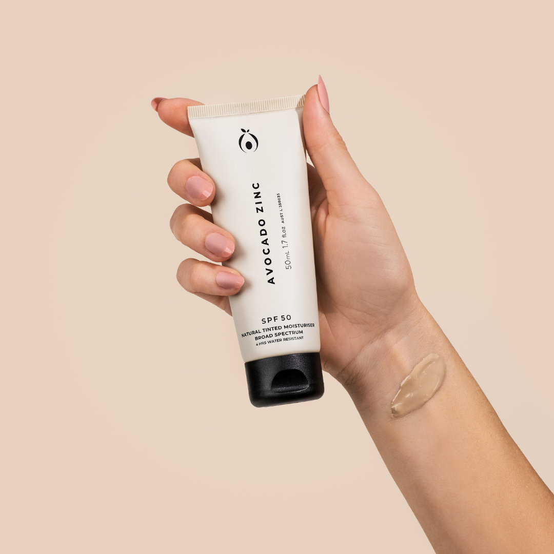 Avocado Zinc -  SPF 50 Natural Tinted Moisturiser - Light