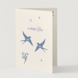 Bluebirds - a baby boy // Card