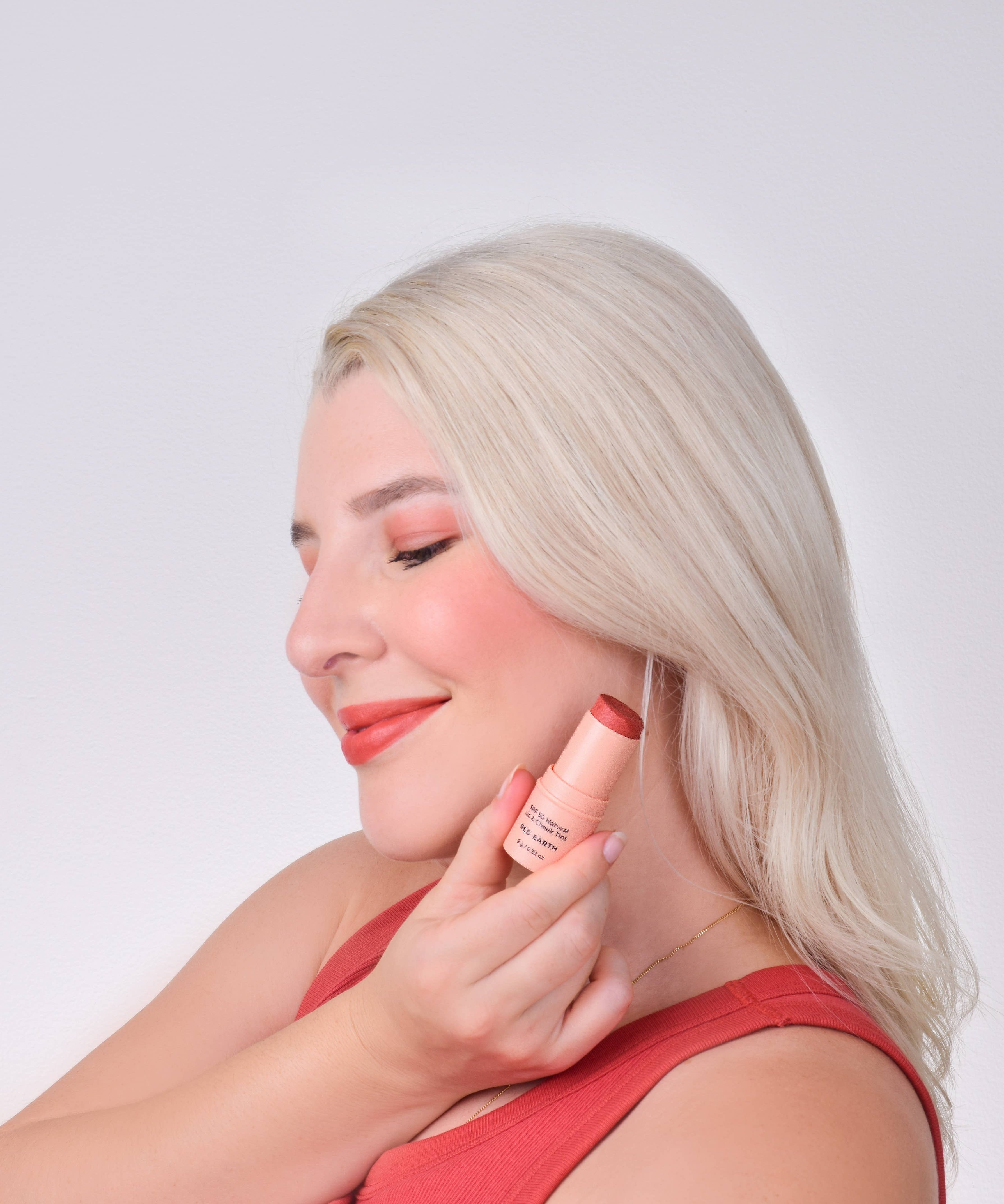 Avocado Zinc -  SPF 50 Natural Lip & Cheek Tint - Red Earth