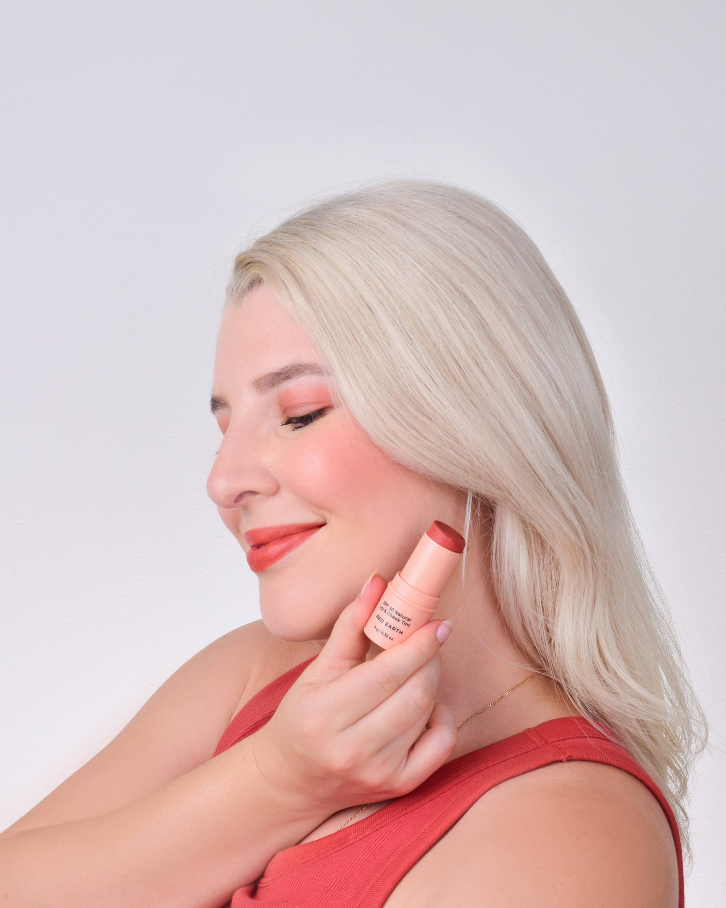 Avocado Zinc -  SPF 50 Natural Lip & Cheek Tint - Red Earth