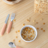 KiddiKutter Cutlery Set Peach Fuzz