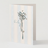 Baby bow card