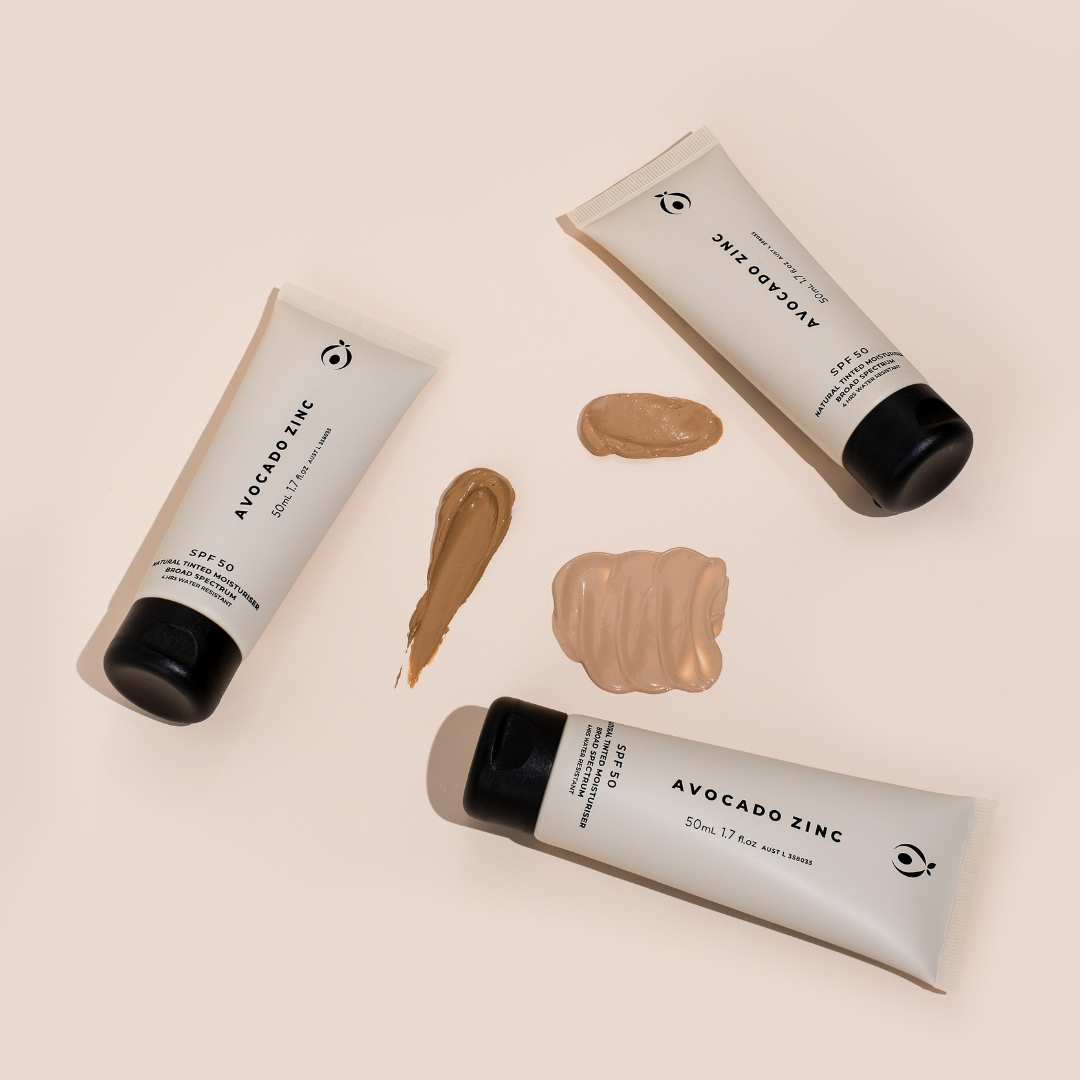 Avocado Zinc -  SPF 50 Natural Tinted Moisturiser - Light