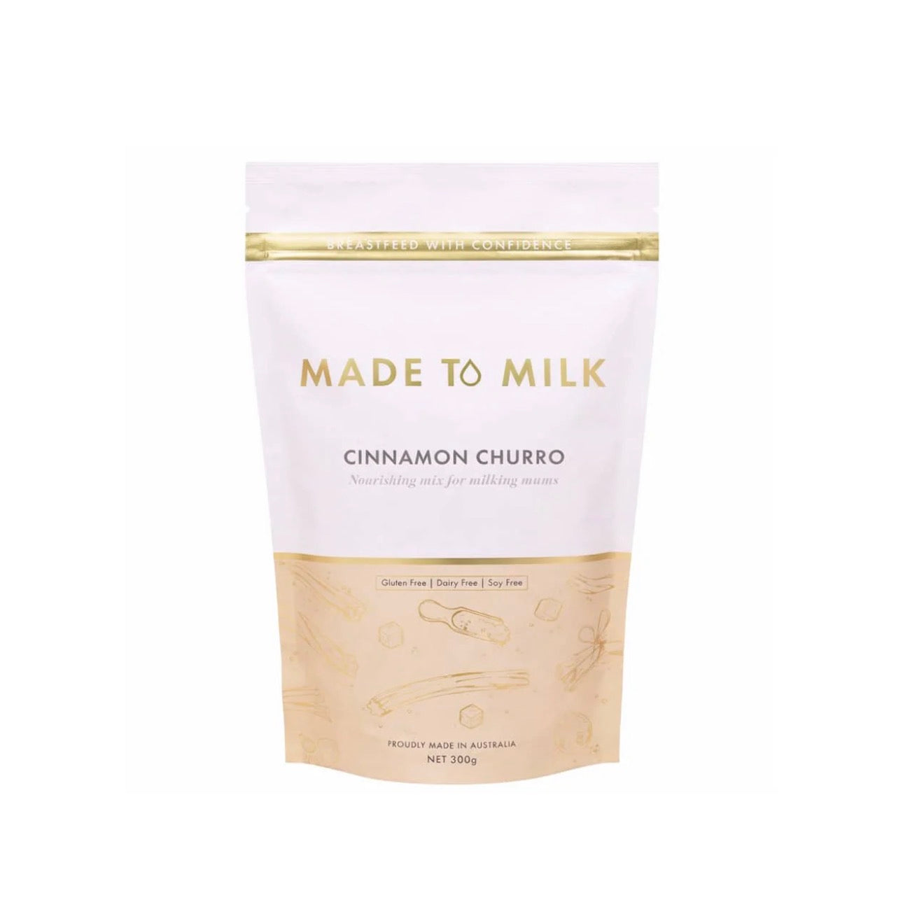 Made to Milk - cinnamon churro lactation drink