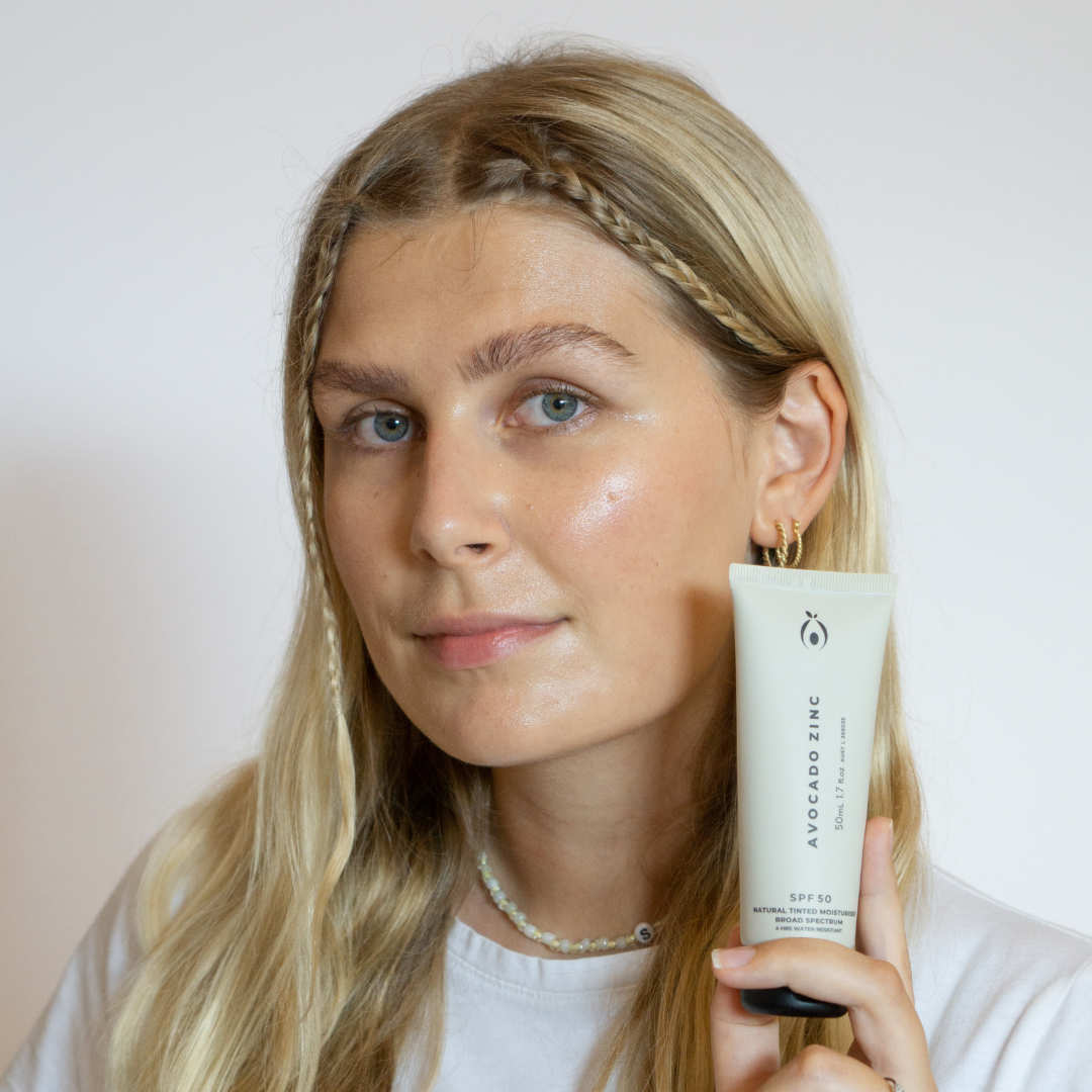Avocado Zinc -  SPF 50 Natural Tinted Moisturiser - Light-Medium