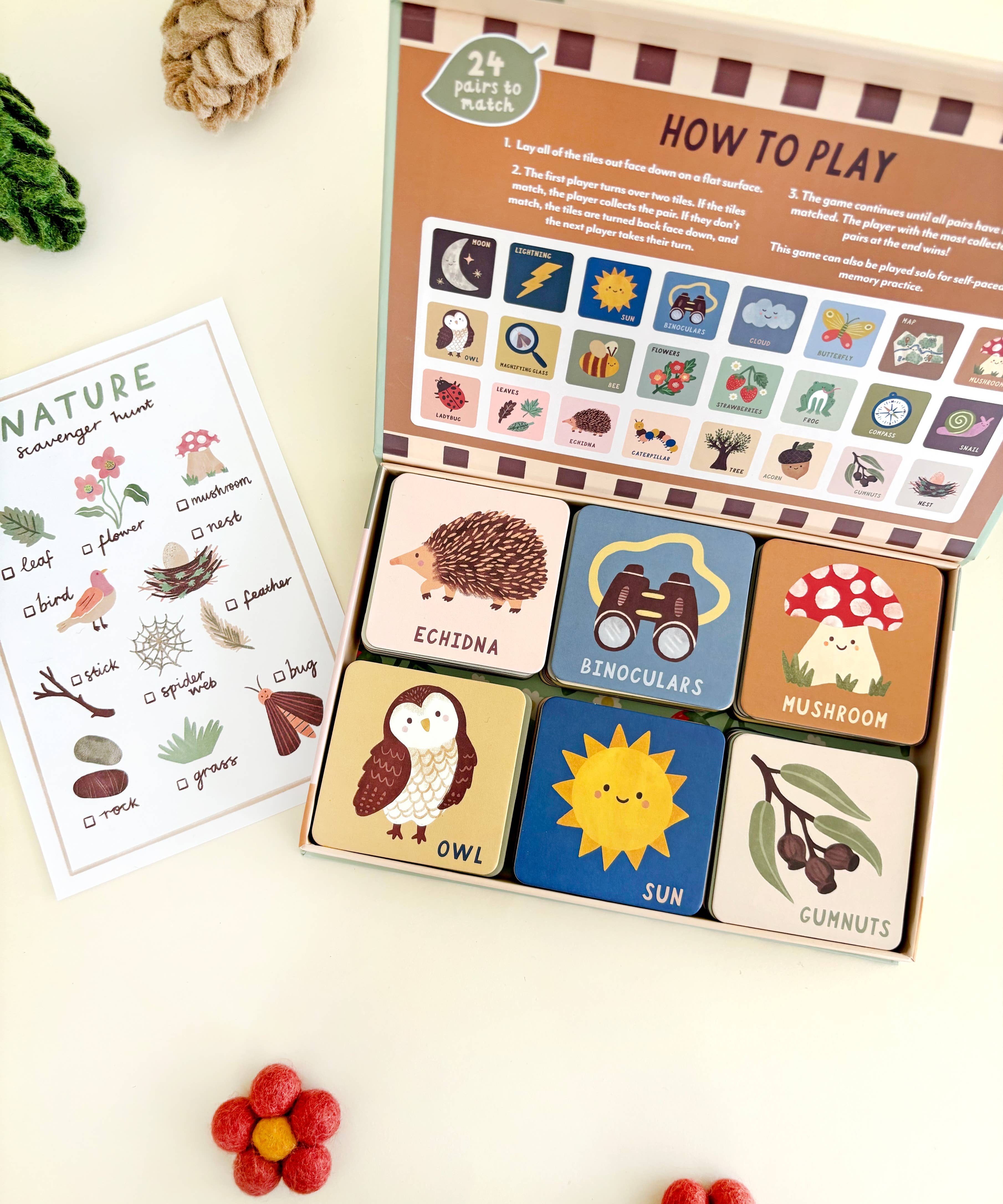 Forest Finds Memory & Matching Game - Kids Educational Gift