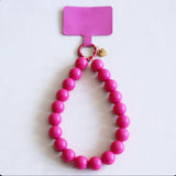 Bazou Phone Cord XXL Beads Fuchsia