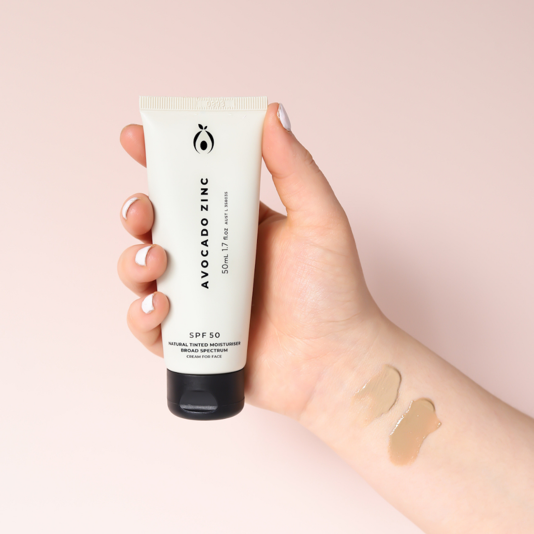 Avocado Zinc -  SPF 50 Natural Tinted Moisturiser - Medium-Dark