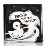 Duckie Goes On An Adventure Black and White Bath Book - Young Wonderer