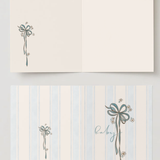 Baby bow card