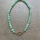Green Jade Natural Stone Necklace