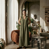 The Pansy Maxi - Olive - Amilita The Label