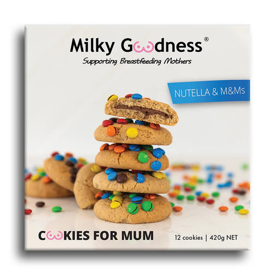 Milky Goodness Nutella & M&M's Lactation Cookies