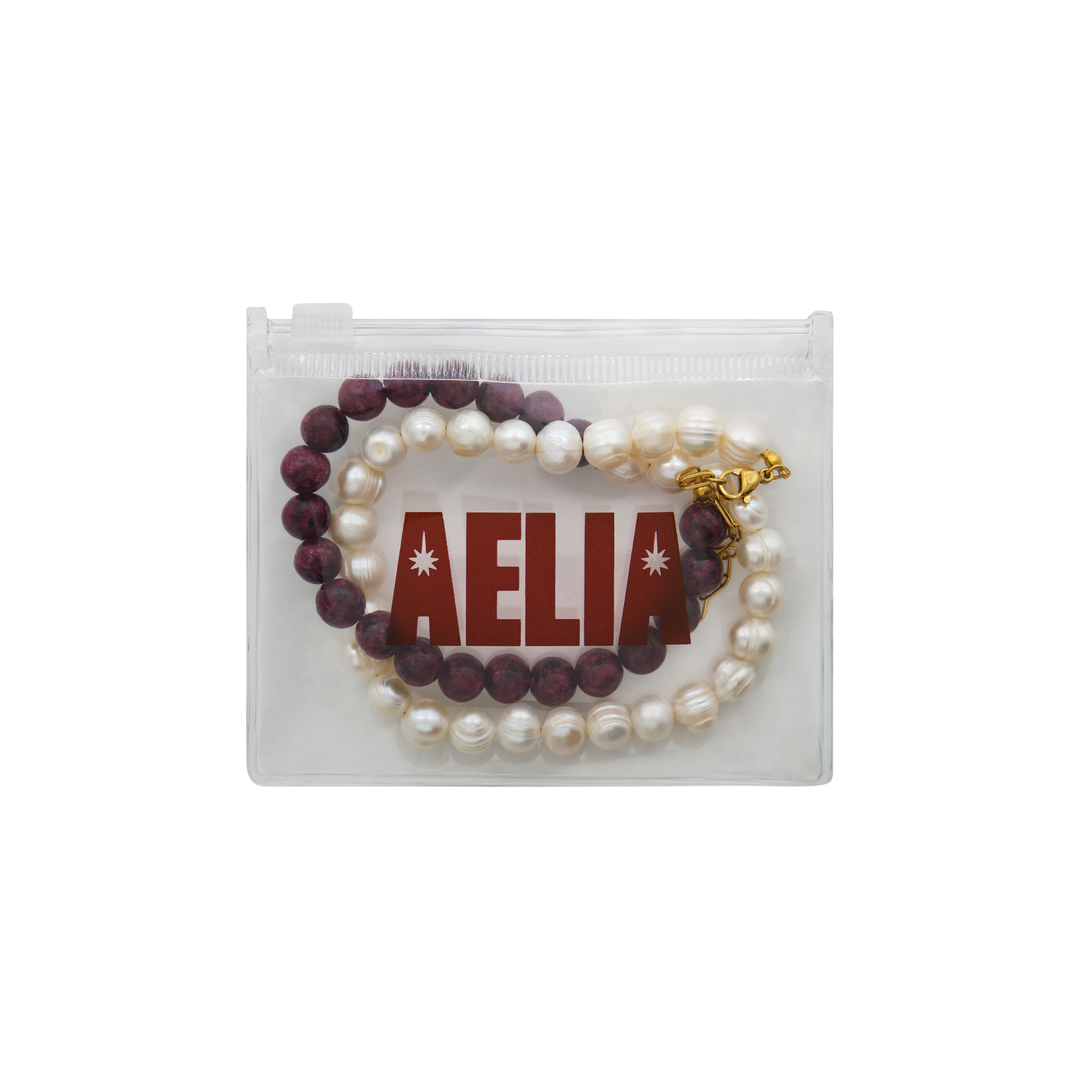 Garnet & Pearl Necklace