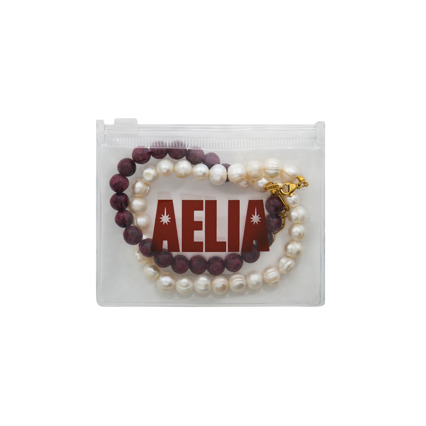 Garnet & Pearl Necklace