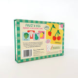 Fruit and Veg Memory & Matching Game - Kids Educational Gift