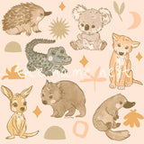 Australian animals - baby swaddle wrap