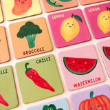 Fruit and Veg Memory & Matching Game - Kids Educational Gift