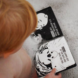Duckie Goes On An Adventure Black and White Bath Book - Young Wonderer