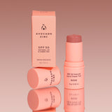 Avocado Zinc -  SPF 50 Natural Lip & Cheek Tint - Rose