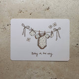 Baby On The Way Ultrasound Card