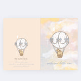 Welcome Little One Balloon - heirloom card