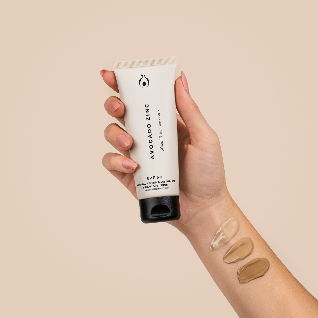 Avocado Zinc -  SPF 50 Natural Tinted Moisturiser - Light