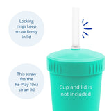 Re-Play Silicone No Pull-Out Straw
