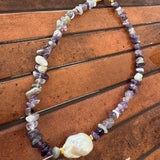 Beaded by Loz - big Mumma Pearl necklace