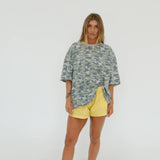 By Billie Oversized Tee - Camo Star