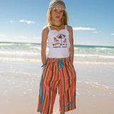 Stripe Vintage Terry Pants - Spicy Dugong