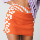 Hibiscus Knitted Skort - Spicy Dugong
