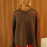 BY BILLIE KNIT - BROWN/CHERRY TOMATO