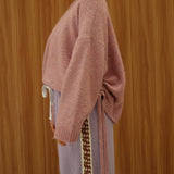 ISABEL TIE SIDE KNIT - LILAC