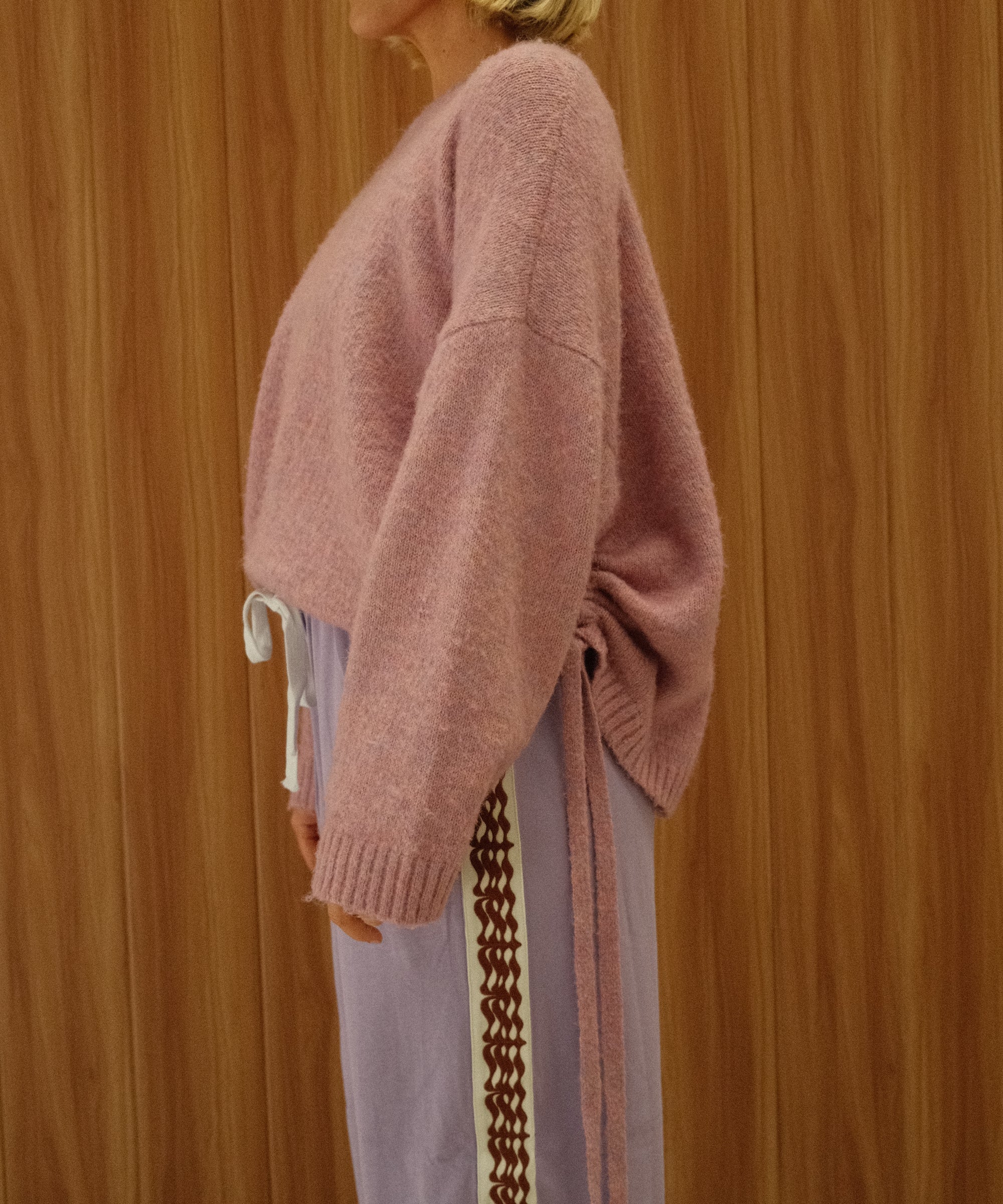 ISABEL TIE SIDE KNIT - LILAC